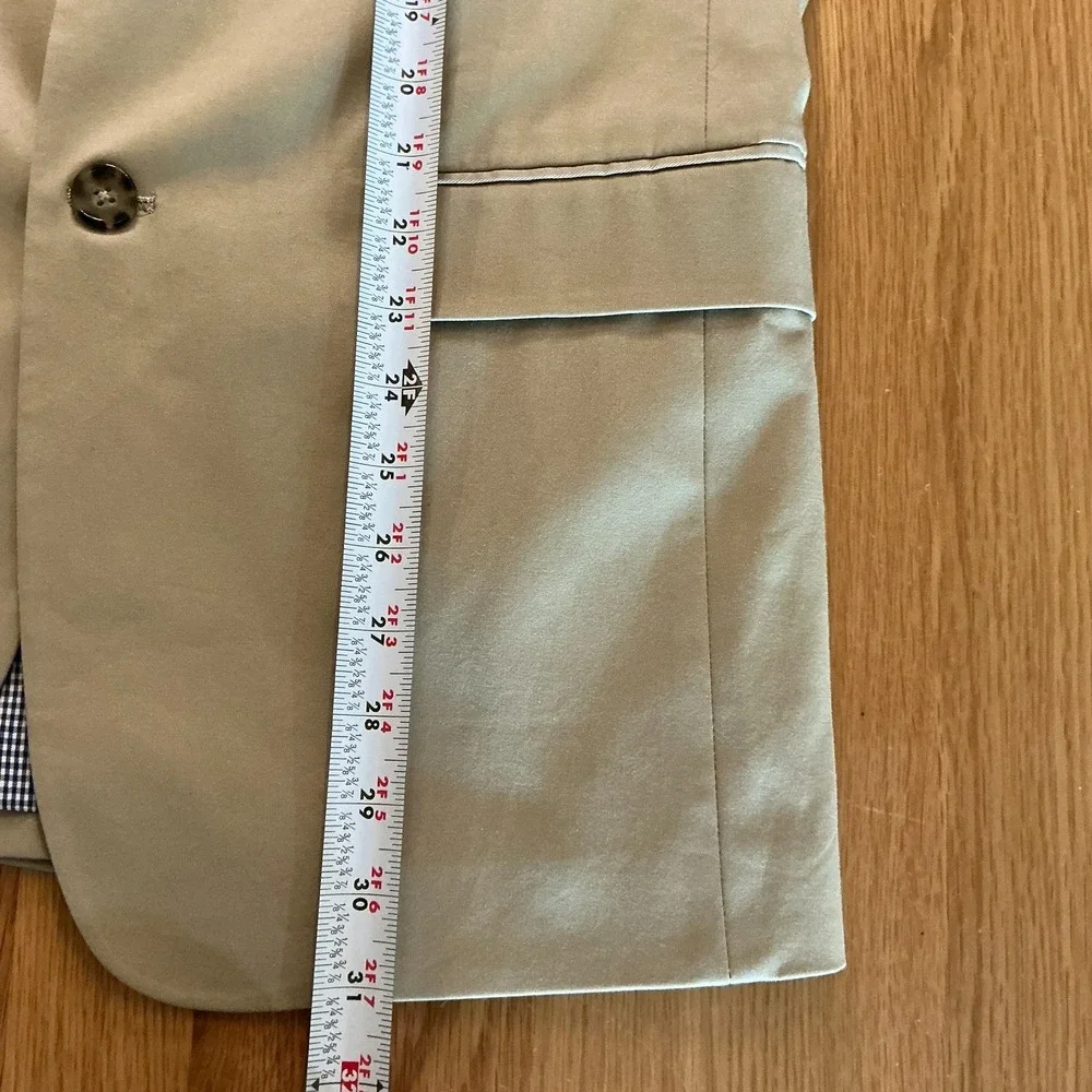 Banana Republic 38R Beige Cotton Sport Coat Blazer Jacket Stretch Standard Fit